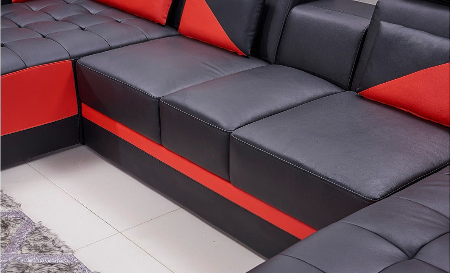 Eclipse Leather Sofa Lounge Set